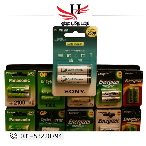 باتری قلم شارژی SONY 2500 میلی آمپر مناسب دوربین، فلش، اسباب‌بازی و دستگاه‌های پرمصرف با کیفیت بالا و قیمت همکاری